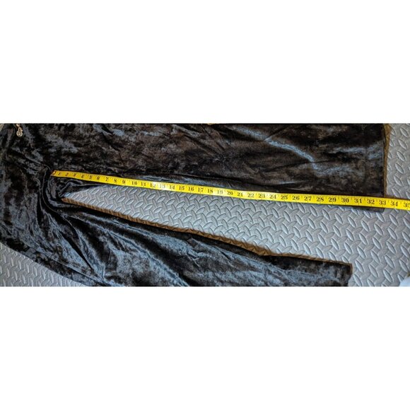 NWT Vintage RARE Classic Miss Sixty Velvet wide leg pant Black Size 29 - Picture 7 of 8